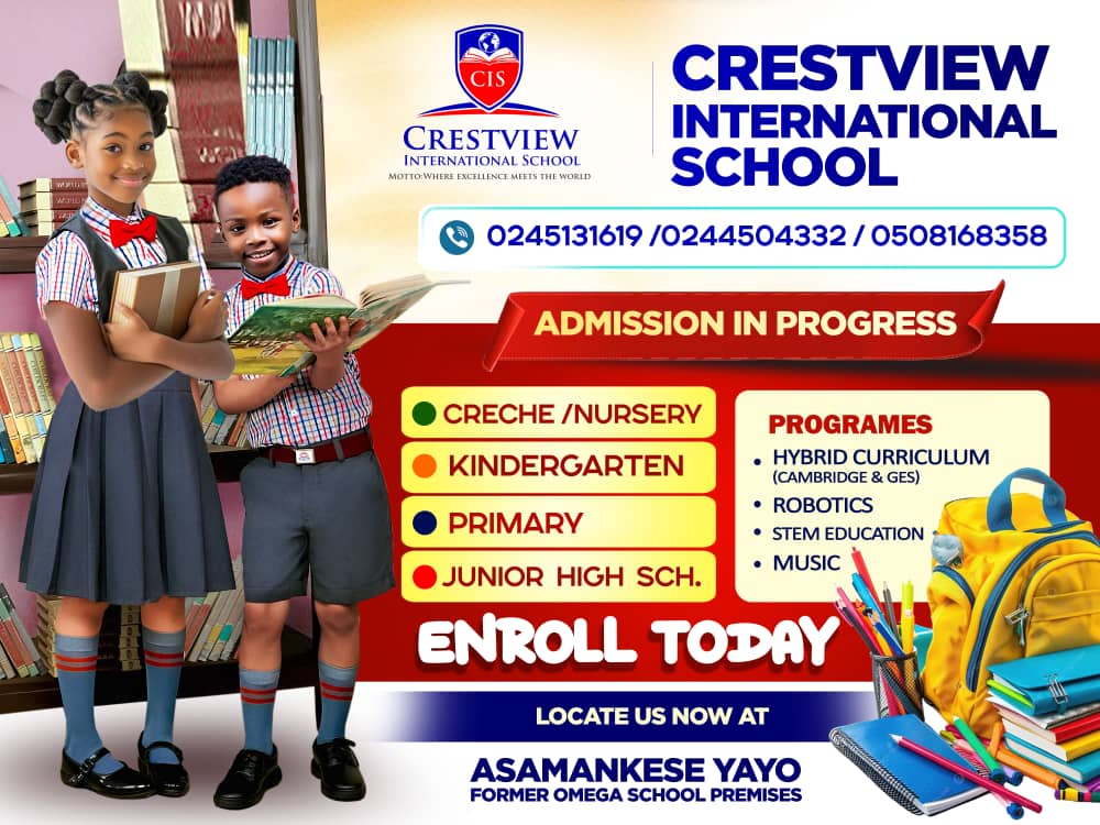 Crestview International School admission flyer